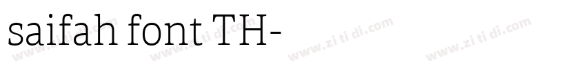 saifah font TH字体转换